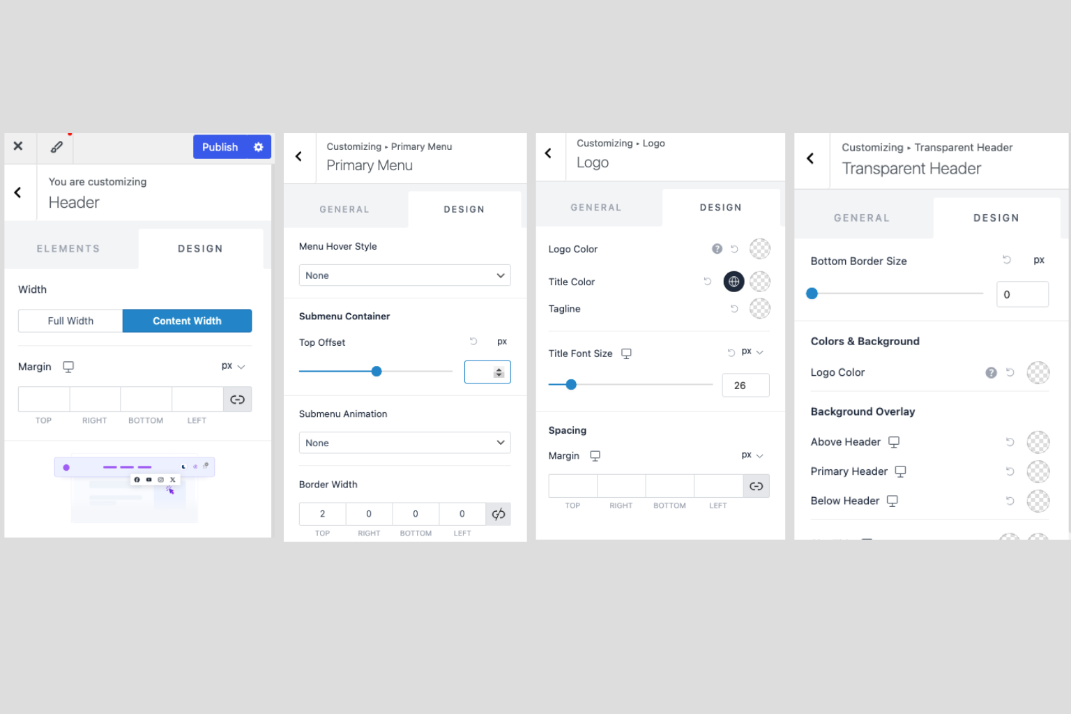 Adjust WordPress Header Layout