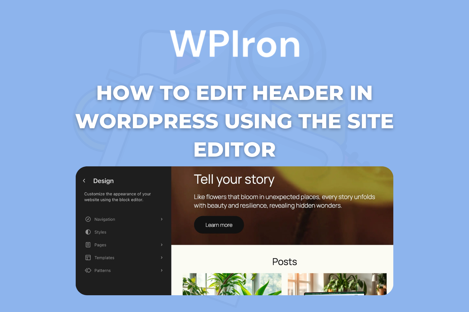 How to Edit Header in WordPress Using the Site Editor