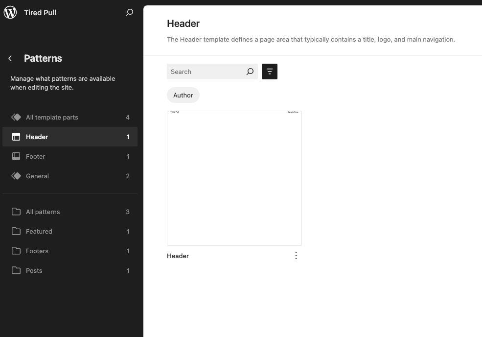 Finding Header Patterns