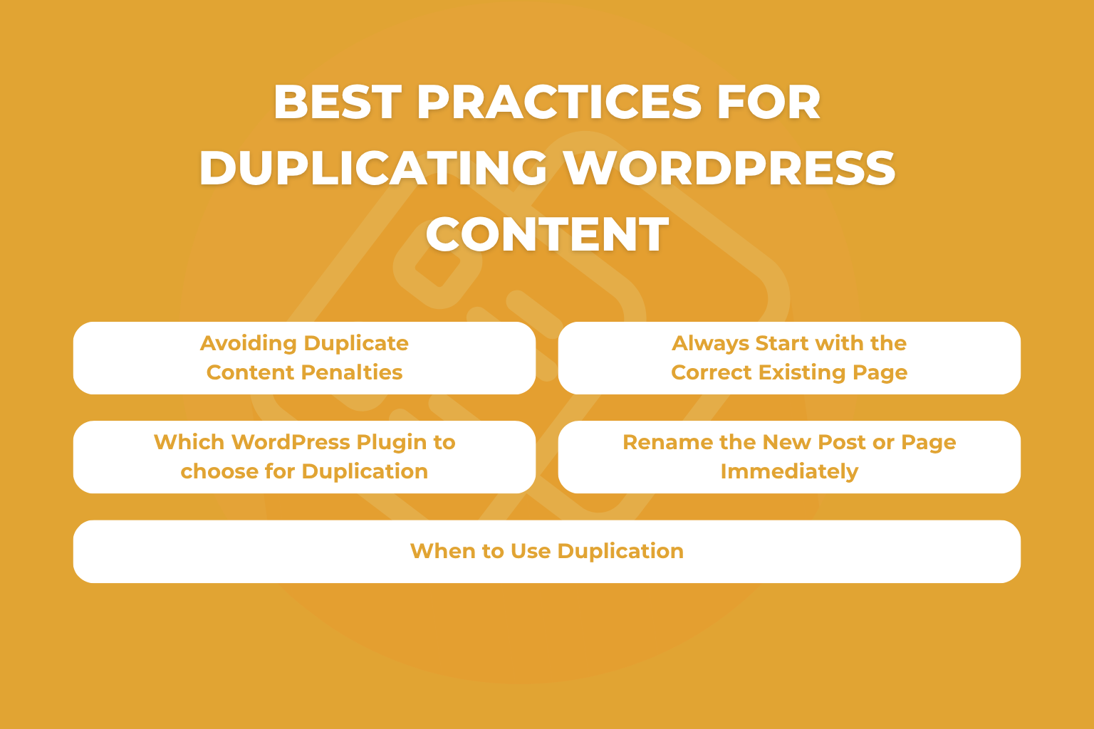 Best Practices for Duplicating WordPress Content
