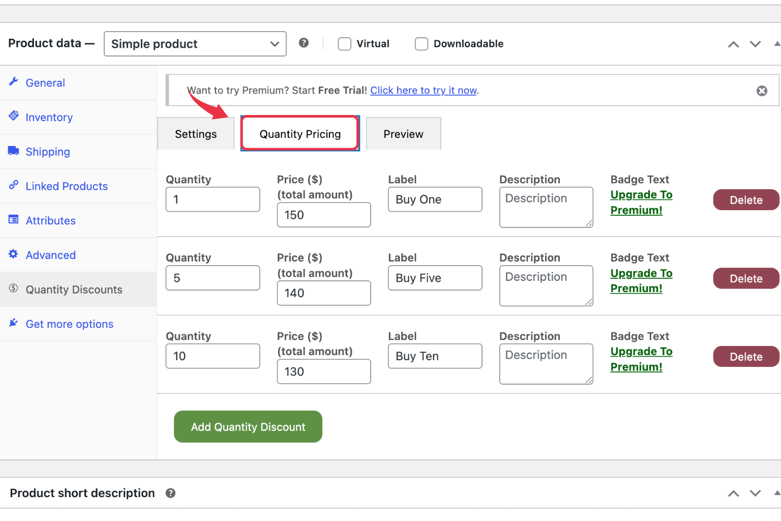 How to add WooCommerce Quantity Discounts