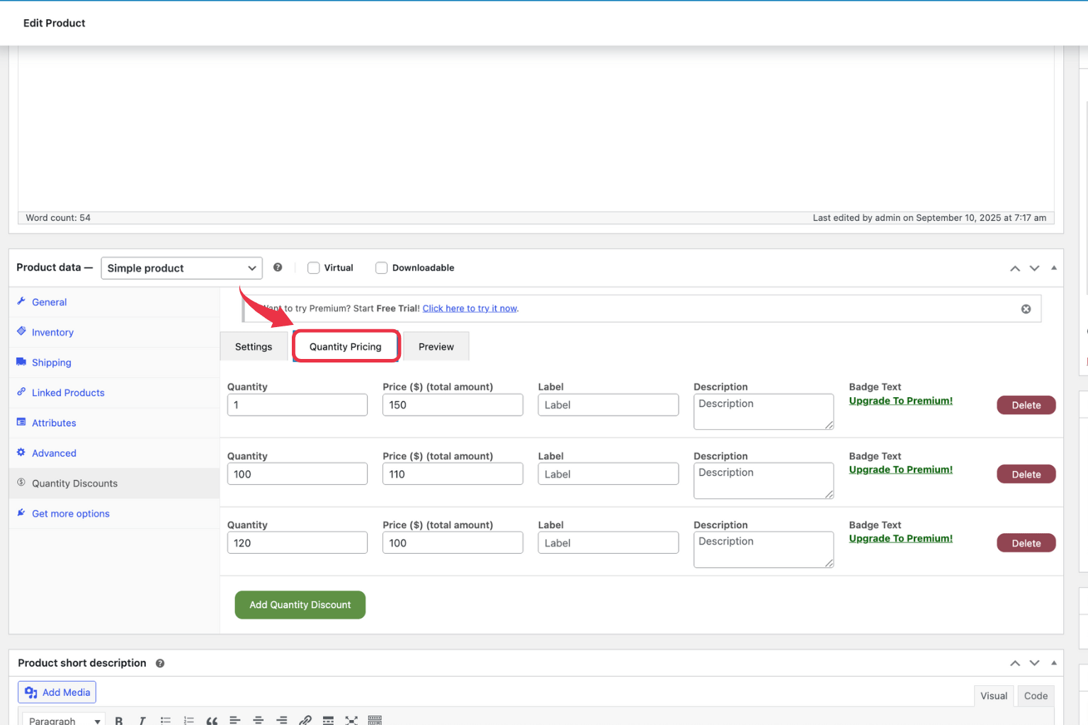 How to add WooCommerce Quantity Discounts